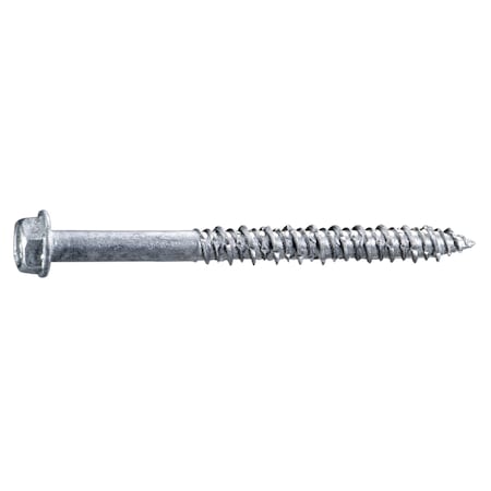Torquemaster Masonry Screw, 1/4" Dia., Hex, 2 3/4 in L, Stainless Steel 50 PK 54558